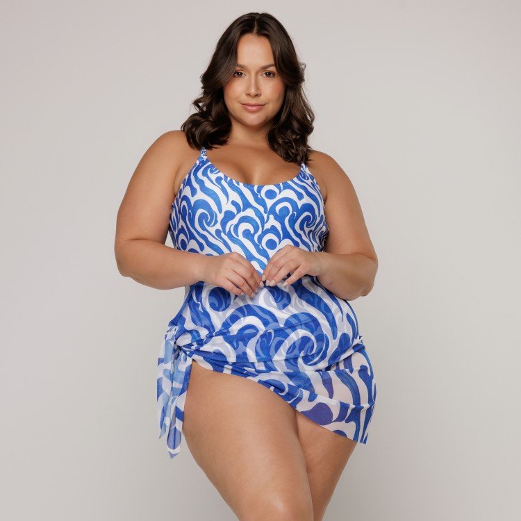 Maiô Cavado 2 em 1 Estampa Wave