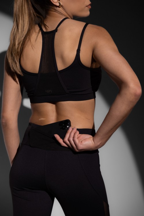 Top Fitness Com Detalhe em Tule