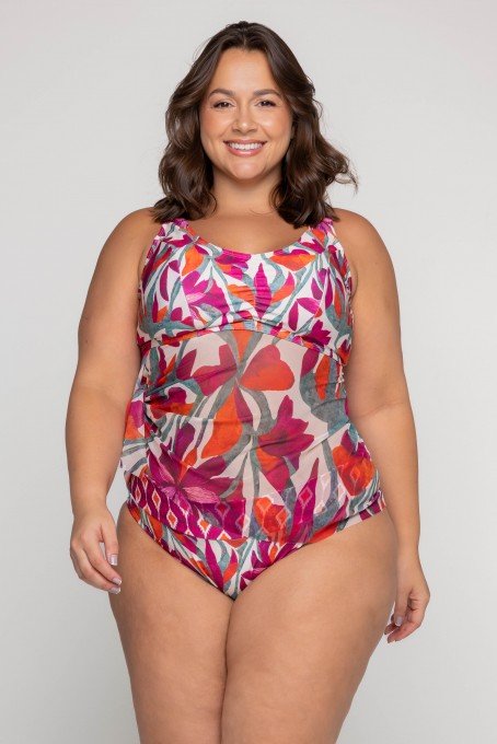 Top Biquini Blusa Sustentação Estampa Flower