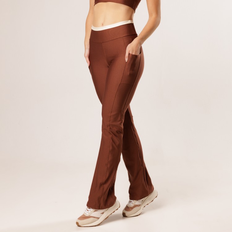 Calça Bailarina com Forro e Zero Transparência Bicolor