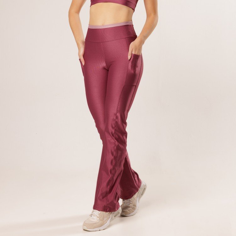 Calça Bailarina com Forro e Zero Transparência Bicolor