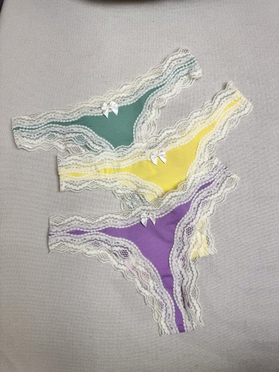 Kit com 3 Calcinhas Cores Variadas