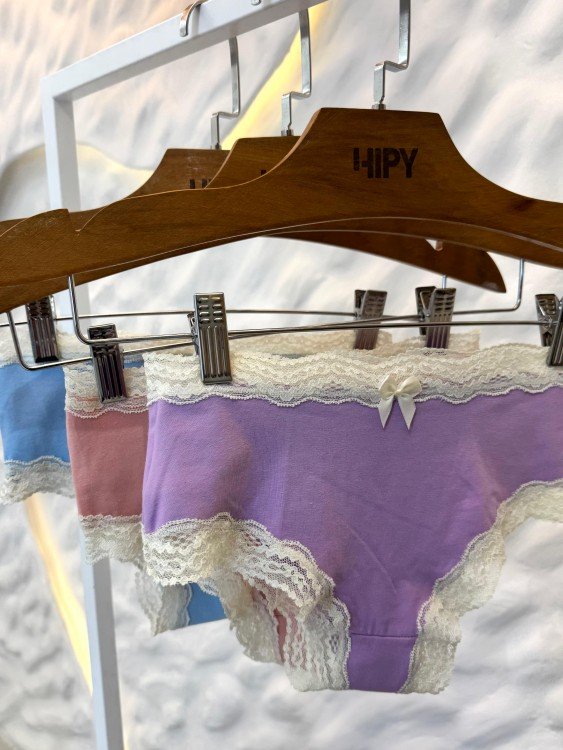 Kit com 3 Calcinhas Cores Variadas