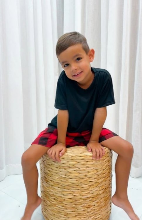 Pijama Infantil Manga Curta