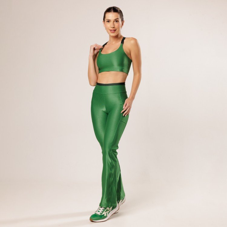 Conjunto Shine Top + Calça Bailarina