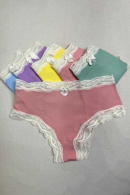 Kit com 6 Calcinhas Cores Variadas