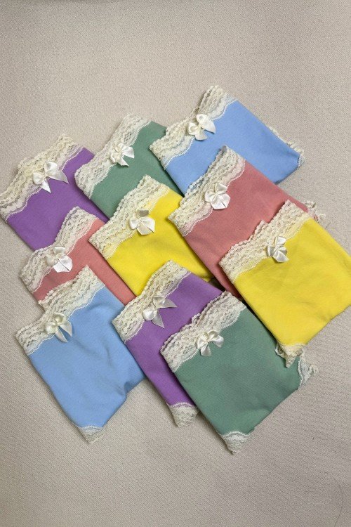 Kit com 10 Calcinhas Cores Variadas