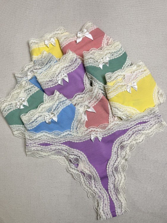 Kit com 10 Calcinhas Cores Variadas