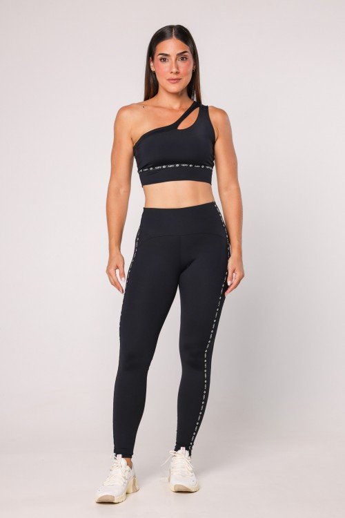 Legging com Elástico Personalizado Preto
