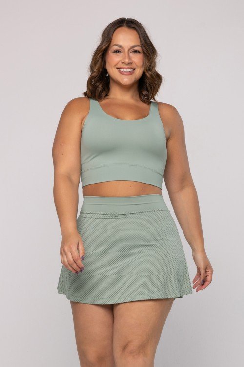 Short Saia Dry Fit  Verde Menta