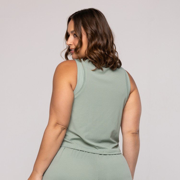 REGATA CROPPED BÁSICA VERDE MENTA