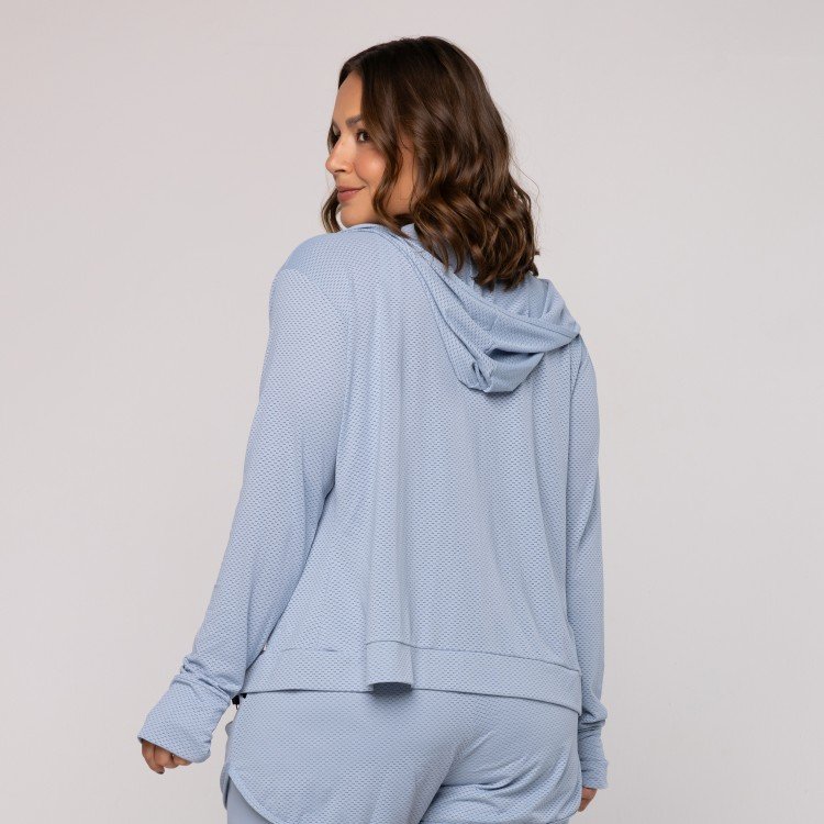 Casaco Dry Fit Azul Claro