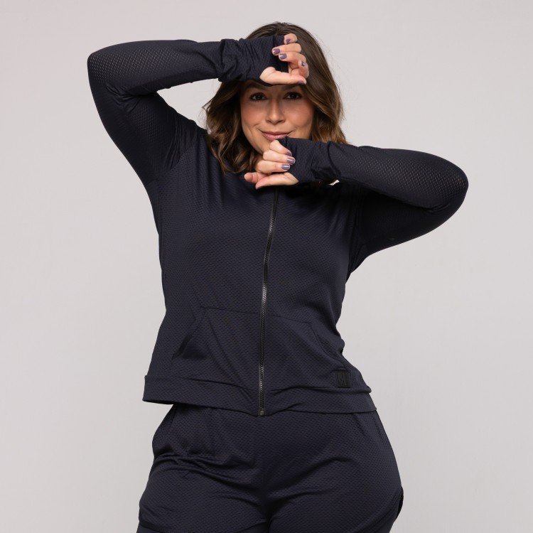 Casaco Dry Fit Preto