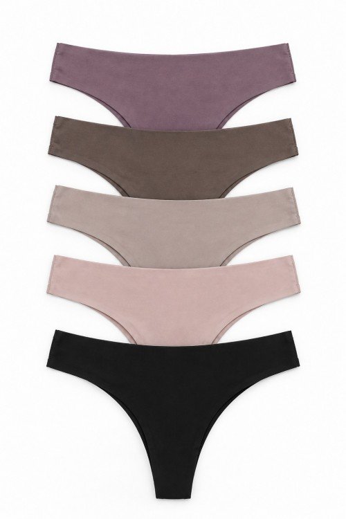 Kit com 5 Calcinhas Sem Costura