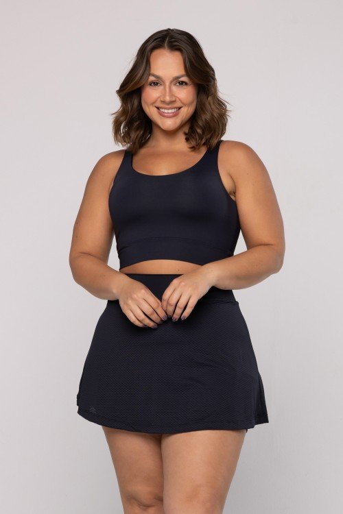 Short Saia Dry Fit Preto