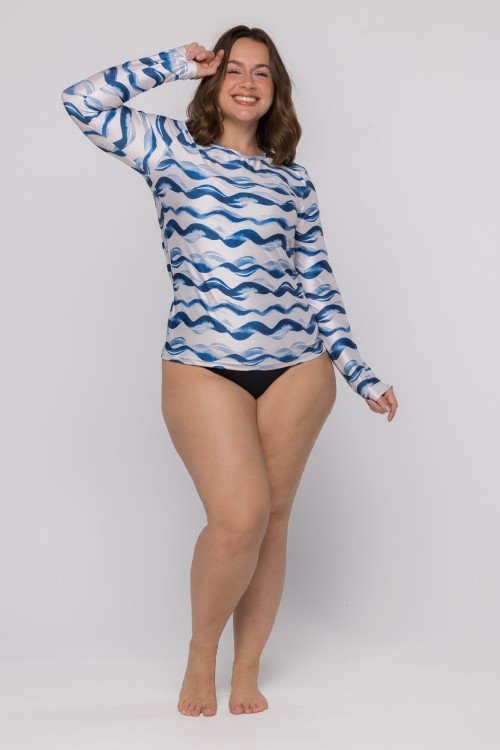 Blusa com Proteção UV50+ Estampada