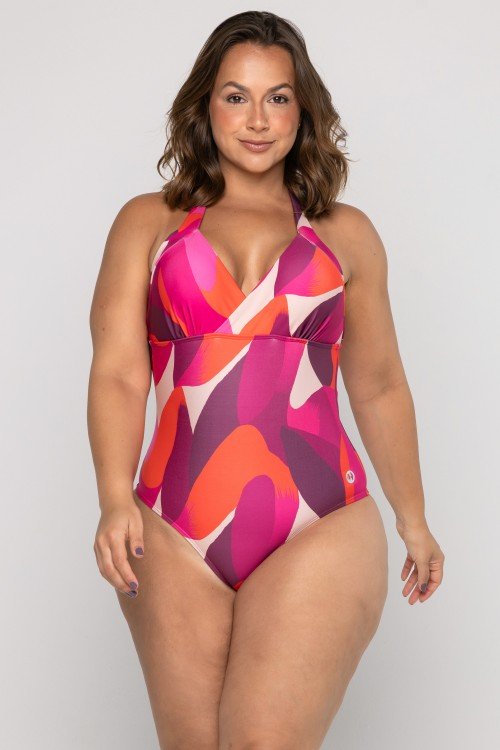 Body Maiô Transpassado Estampado