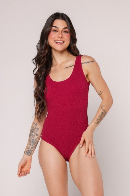 Imagem do Produto Body Maiô Texturizado Fucsia