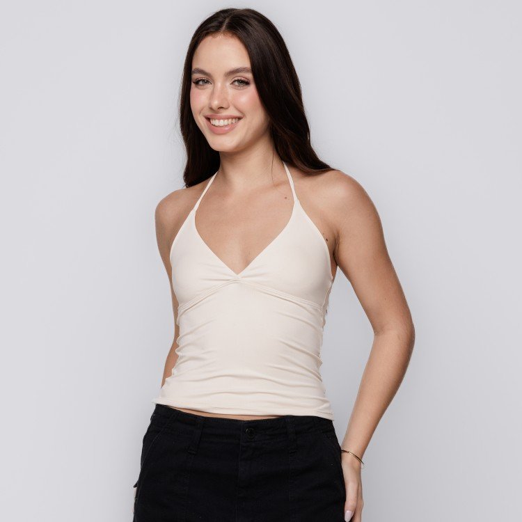 Blusa Efeito Silicone Off White