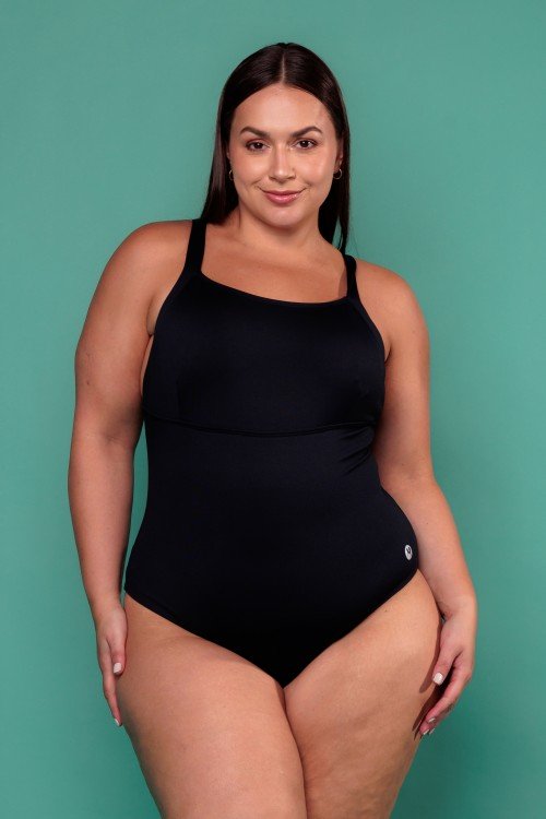 Body Maio Com Bojo Removível Decote Quadrado Preto