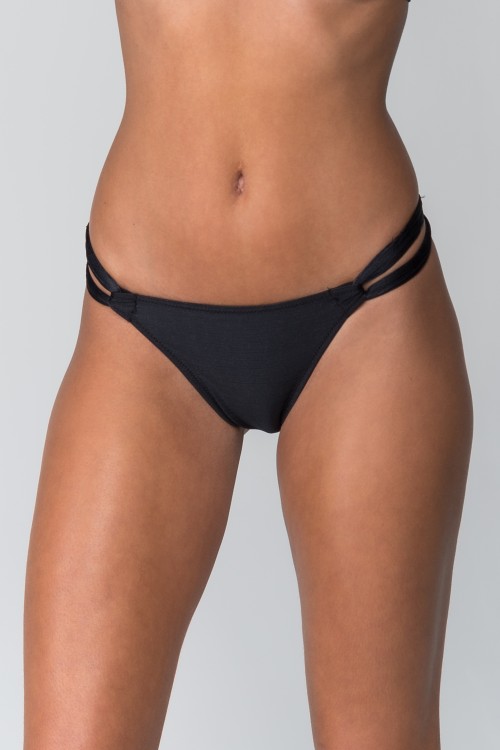 Calcinha Biquini Faixa Dupla Preta
