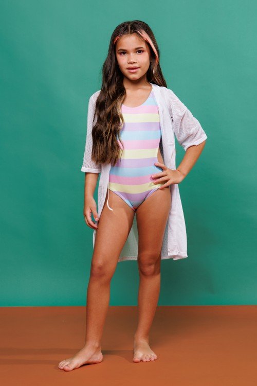 Kimono Infantil Liso Branco