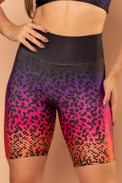 Bermuda Fitness Sublimado Estampa Animal Print  E287