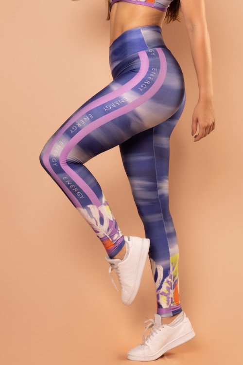 Calça Legging Sublimada com Estampa Energy  E295