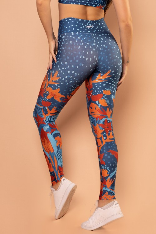 Calça Legging Sublimada  Estampa Arara E282