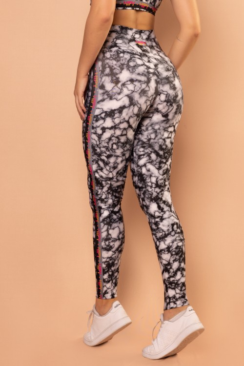 Calça Legging Sublimada  Estampa Marmorizada E294