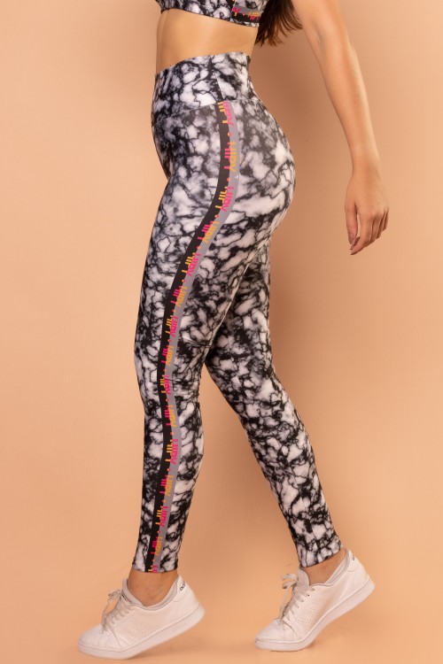 Calça Legging Sublimada  Estampa Marmorizada E294