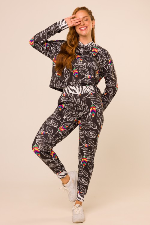 Conjunto Calça e Blusa Estampa Viva E310