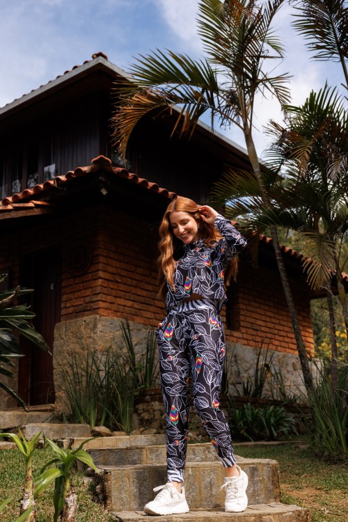Conjunto Calça e Blusa Estampa Viva E310