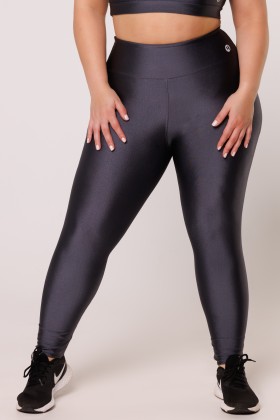 Calça Legging Básica Cinza Escuro