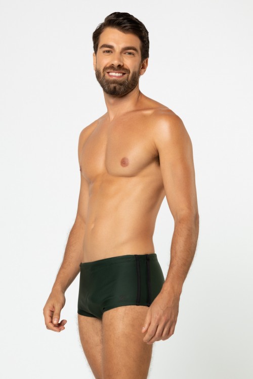 Sunga Slip Listras Laterais Verde