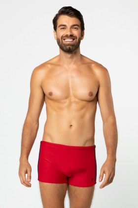 Sunga Boxer Listras Laterais Vermelho