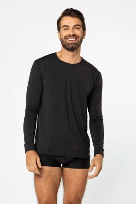 Blusa com Proteção UV50+ Preta Masculina