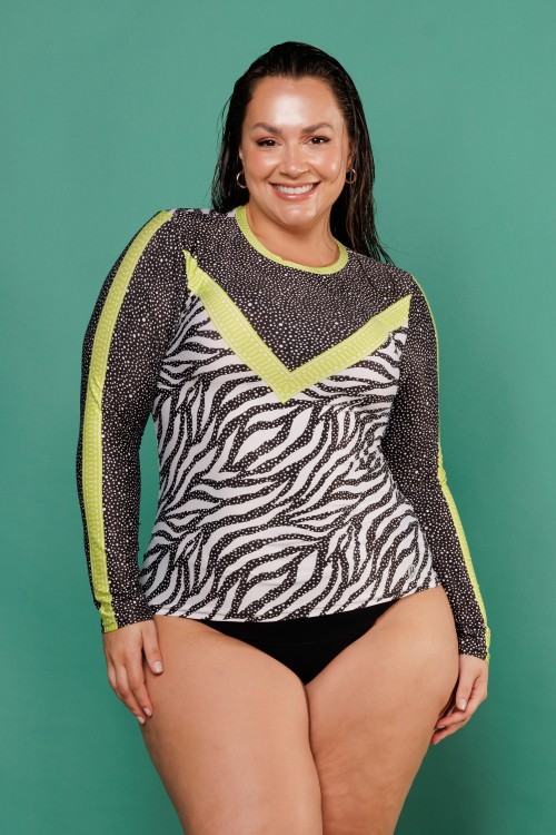 Blusa com Proteção UV50+ Estampa PB