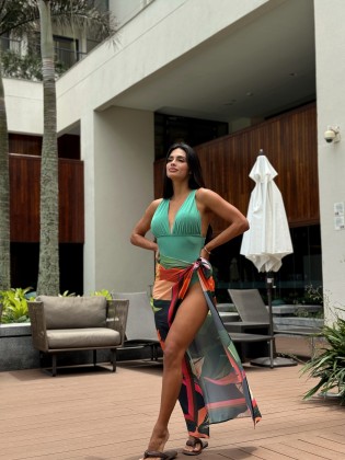 Body Maiô Drapeado VD.MÉDIO