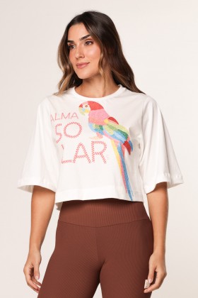 Blusa Cropped Ampla