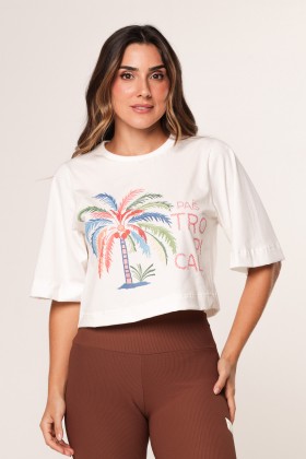 Blusa Cropped Ampla