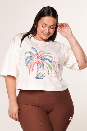 Blusa Cropped Ampla