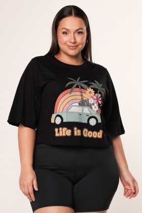Blusa Cropped Ampla