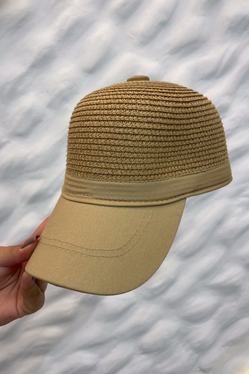 Boné Entrelaçado Caramelo