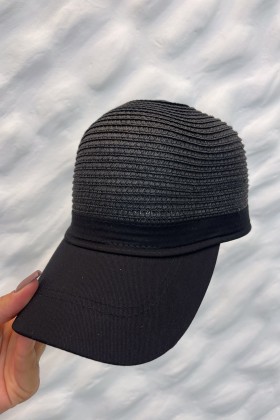 Boné Entrelaçado Preto
