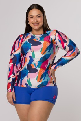 Blusa com Proteção UV50+ Estampa Brisa