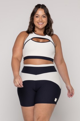 Top Fitness Vazado Comfy Preto