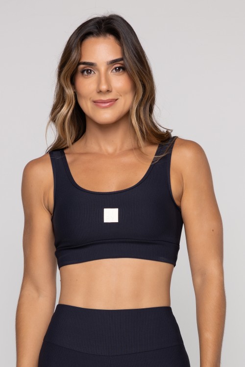 Top Fitness Básico Comfy Preto