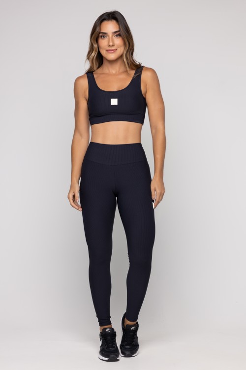 Top Fitness Básico Comfy Preto