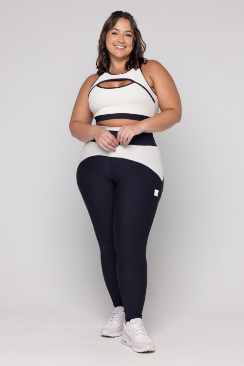 Calça Legging Recorte Comfy Preta
